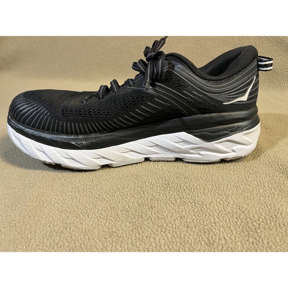 Hoka Bondi 7 Black Running Shoes Woman's Size 7.5 - Picture 14 of 16